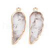 Natural Quartz Crystal Pendants G-N326-127-A02-2