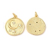 Brass Micro Pave Cubic Zirconia Pendants KK-M246-35G-1