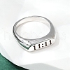 304 Stainless Steel Plain Band Finger Rings RJEW-P152-01P-3