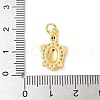 Brass Micro Pave Cubic Zirconia Pendants KK-U053-04G-3