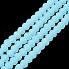 Imitation Jade Solid Color Glass Beads Strands X-EGLA-A034-J10mm-MD04-2