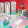 Gorgecraft 10Pcs Iridescent Cardboard Boxes CON-GF0001-13-4
