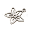 Non-Tarnish 304 Stainless Steel Charms STAS-S123-01P-09-2