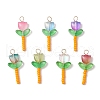 Glass Pendants PALLOY-JF03419-02-1