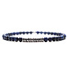 Natural Round Labradorite Beaded Bracxelets for Men OI5065-6-1