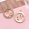 Zinc Alloy Crystal Rhinestone Pendants WGC2D94-10-1