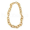 Ion Plating(IP) 304 Stainless Steel Cable Chain Necklaces NJEW-L173-021G-2