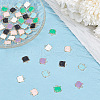 GOMAKERER 48Pcs 6 Colors Eco-Friendly Zinc Alloy  Pendants ENAM-GO0001-09-4