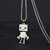 Alloy Robot Pendant Necklaces FS-WG06FF7-01-4