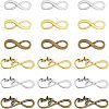 SUPERFINDINGS 120Pcs 6 Styles Tibetan Style Alloy Infinity with Hope Connector Charms TIBE-FH0001-20-1