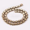 Electroplate Non-magnetic Synthetic Hematite Beads Strands G-P367-J-05-1