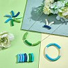 SUPERFINDINGS 120Pcs 15 Style Opaque Acrylic Beads MACR-FH0001-13-5