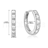 S925 Sterling Silver Circle Hoop Earrings VT3298-4-2