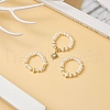 3Pcs 3 Style Natural Pearl & Synthetic Hematite Stretch Rings Set RJEW-JR00544-2