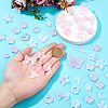 10Sets 200G Transparent Acrylic Frosted Beads FACR-HS0001-02A-3