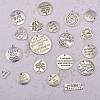 40Pcs 20 Style Tibetan Style Alloy Pendants TIBEP-SZ0001-03-5