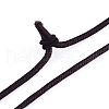 Natural Dyed & Heated Black Agate Pendant Necklaces NJEW-P241-A14-4