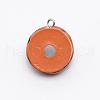 Resin Pendants RESI-WH0020-01E-2