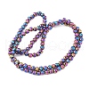 Electroplate Synthetic Magnetic Hematite Beads Strands G-A263-B01-02D-2