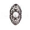 Natural Howlite Retro Finger Rings RJEW-B067-02R-24-2