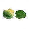 Spray Painted Natural Scallop Shell Big Pendants SSHEL-T017-14E-2