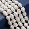 Grade B Natural Cultured Freshwater Pearl Beads Strands X-SPRB008Y-1-4