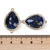 Dyed Natural Lapis Lazuli Faceted Teardrop Links G-B126-03G-08-3