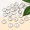 Brass Middle East Rhinestone Spacer Beads RSB044-NFS-2