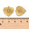 304 Stainless Steel Rhinestone Pendant STAS-U047-27G-3