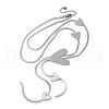 304 Stainless Steel Heart Y Necklaces NJEW-R026-30P-4