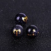 Synthetic Blue Goldstone Carved Constellation Beads PW-WG92554-01-1