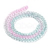 Transparent Painted Glass Beads Strands X1-DGLA-A034-T3mm-A10-5