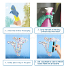Waterproof PVC Colored Laser Stained Window Film Adhesive Stickers DIY-WH0256-062-3
