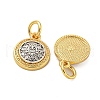 Long-Lasting Plated Brass Pendants KK-K387-03G-2