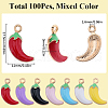 SUNNYCLUE 100Pcs Rack Plating Alloy Enamel Pendants FIND-SC0010-85-2