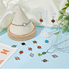 Unicraftale 20Pcs Natural & Synthetic Mixed Gemstone Connector Charms G-UN0001-22B-4