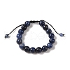 10mm Round Natural Sodalite Braided Bead Bracelets BJEW-C067-01C-03-2