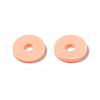 Flat Round Eco-Friendly Handmade Polymer Clay Beads CLAY-R067-10mm-13-7
