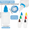 BENECREAT 6 Sets 6 Colors Plastic Empty Dropper Bottle for Liquid TOOL-BC0002-29-2