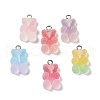 Gradient Color Translucent Resin Pendants RESI-P034-01P-1