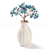 Mother's Day Natural Apatite Chips Money Tree Decorations DJEW-C016-01E-1