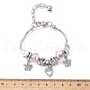 Alloy European Beads Charm Bracelets BJEW-F495-12P-3