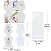 36Pcs 6 Styles Cardboard Fold Over Paper Display Hanging Cards CDIS-FS0001-13-4