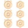 2Pcs 2 Styles Beech Wooden Bangle & Bracelet & Finger Ring & Beads Display Holder Tray AJEW-YW0001-26-1