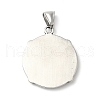 304 Stainless Steel Manual Polishing Pendants STAS-G274-13AS-2