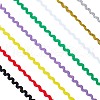 Gorgecraft 8 Strands 8 Colors Polyester Wave Bending Fringe Trim OCOR-GF0002-41-1