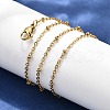 304 Stainless Steel Cable Chain Necklaces NJEW-P147-06G-2
