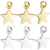 Beebeecraft 20Pcs 2 Colors Brass Pendants FIND-BBC0015-84-1