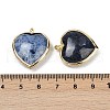 Natural Dumortierite Pendants G-K347-10G-07-3