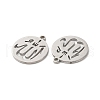 Non-Tarnish 304 Stainless Steel Pendants STAS-L020-035P-2